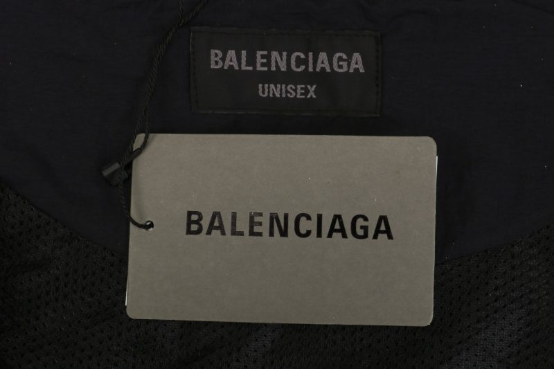 Balenciaga Black, Green, and White Colorblock Jacket - Image 7