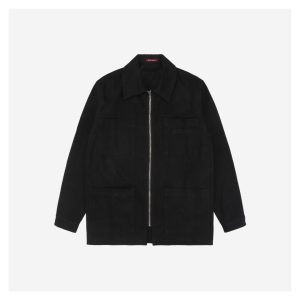 Gucci Back G Letter Heat-Applied Diamond Embellishment Cargo Jacket