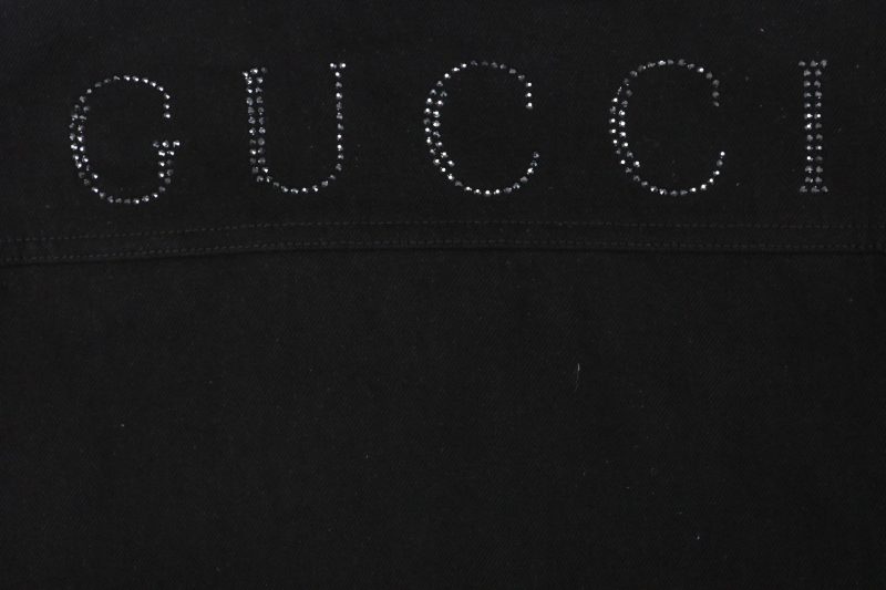 Gucci Back G Letter Heat-Applied Diamond Embellishment Cargo Jacket - Image 6