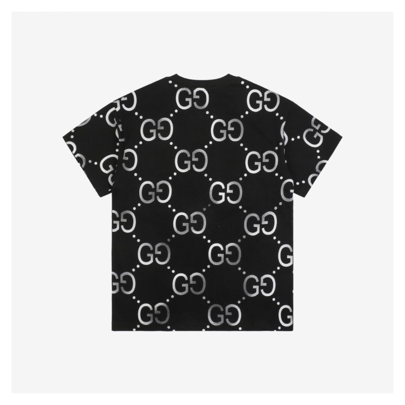 Gucci Gradient Double-G Print Short-Sleeve T-Shirt Black - Image 2