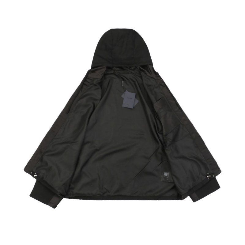 PD Triangle Logo Patchwork Zip-Up Hooded Jacket - Image 5