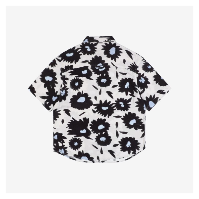 Jacquemus All-Over Floral Print Short-Sleeve Shirt - Image 2