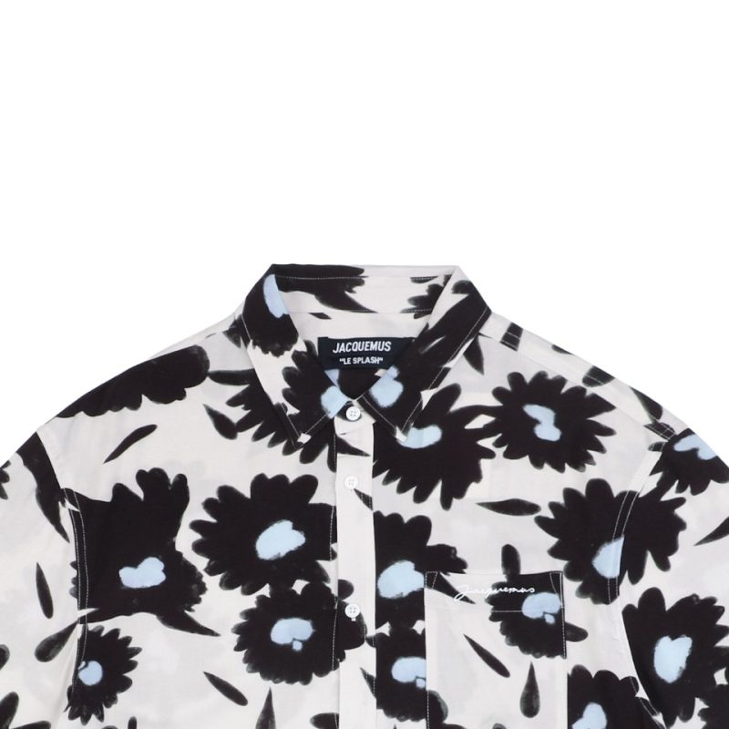 Jacquemus All-Over Floral Print Short-Sleeve Shirt - Image 4