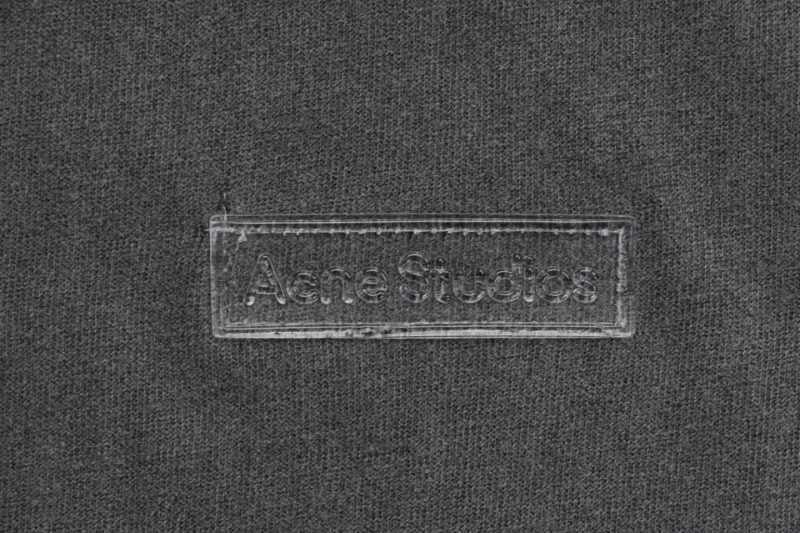 Acne Studios Back Transparent Logo Washed Long-Sleeve Shirt - Image 8