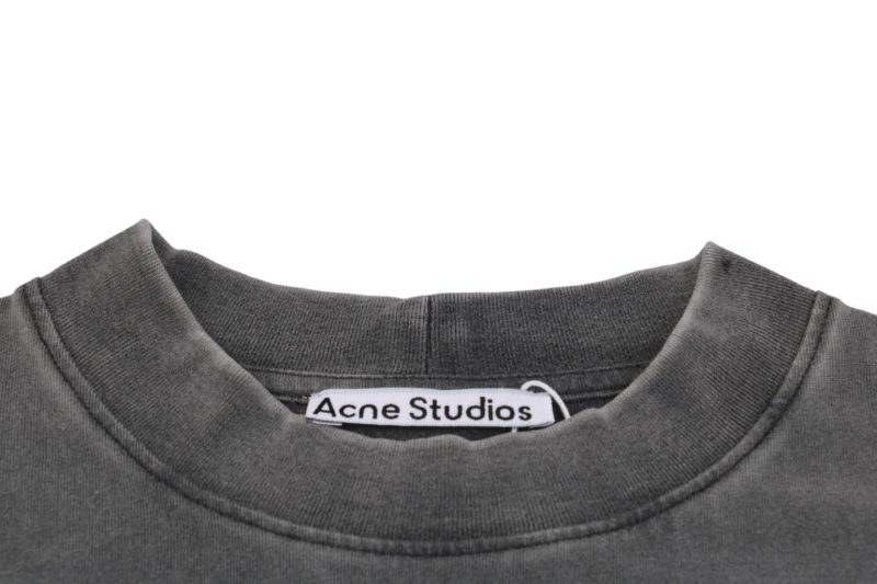 Acne Studios Back Transparent Logo Washed Long-Sleeve Shirt - Image 5