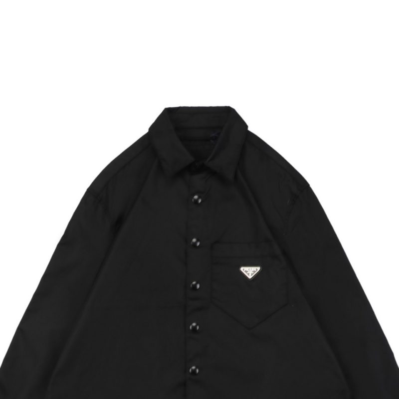 PD Re-Nylon Pocket Triangle Logo Nylon Shirt Jacket - Image 3