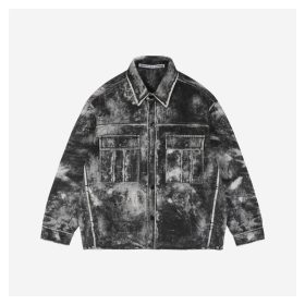 Alexander Wang Distressed Print Graphic Jacket