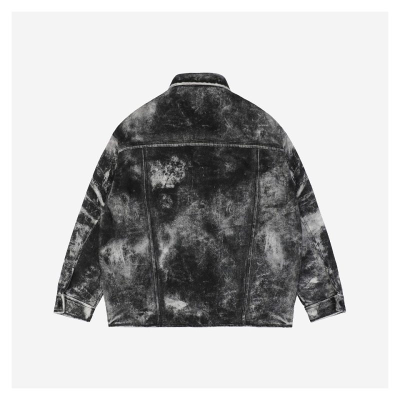 Alexander Wang Distressed Print Graphic Jacket - Image 4