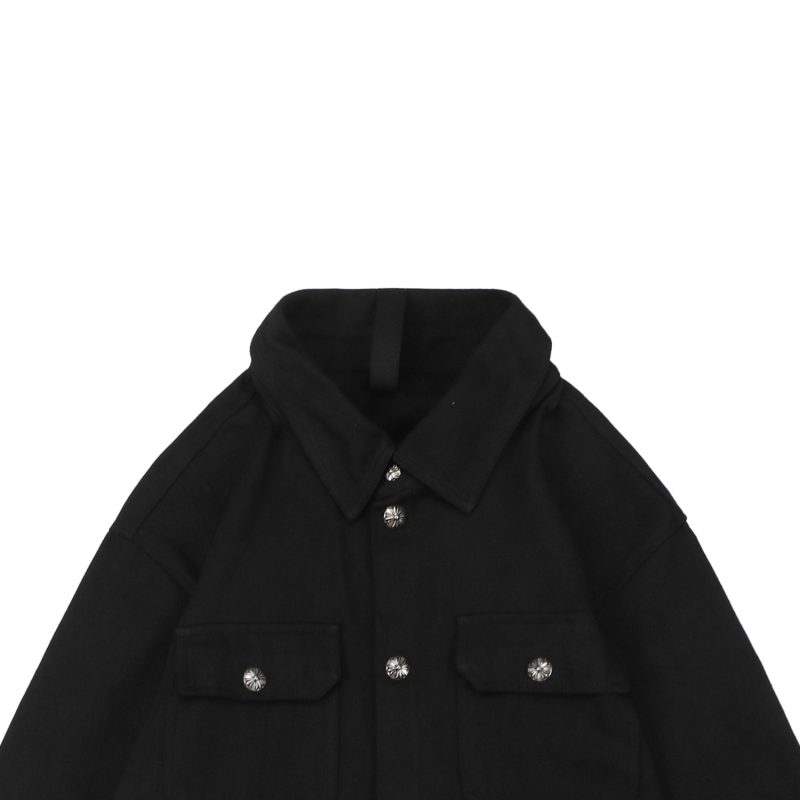 Chrome Hearts Plain Cross Button Shirt Jacket - Image 5