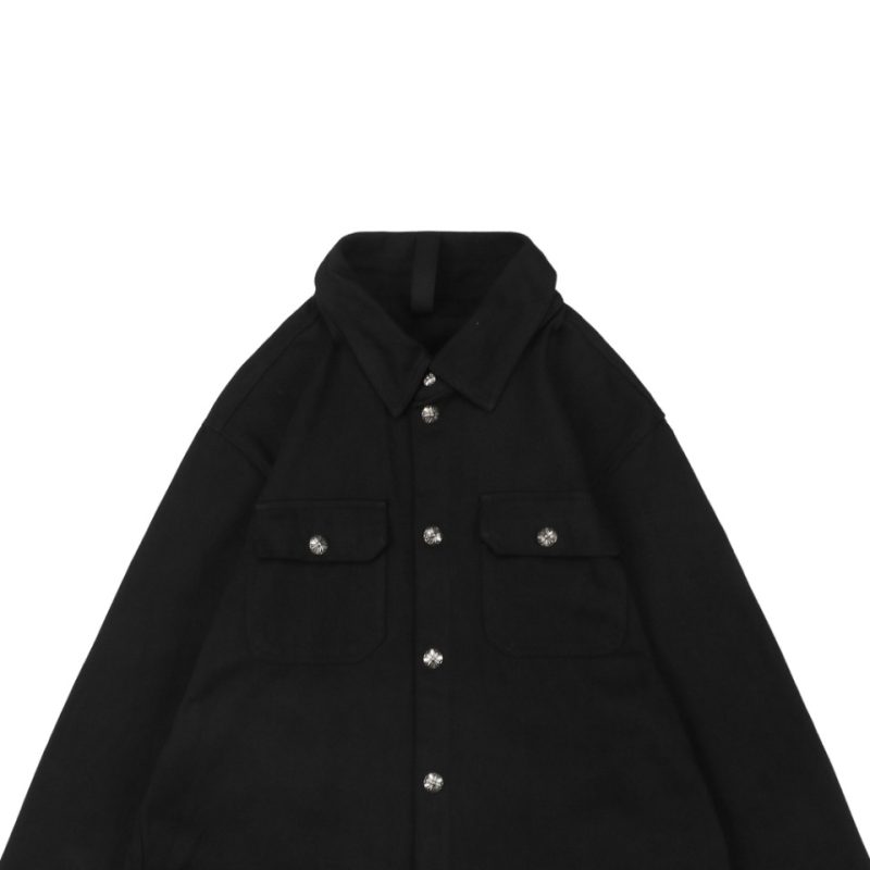 Chrome Hearts Plain Cross Button Shirt Jacket - Image 4