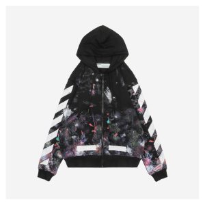 OFF-WHITE CO Virgil Starry Sky Firework Splatter Arrow Zip Jacket