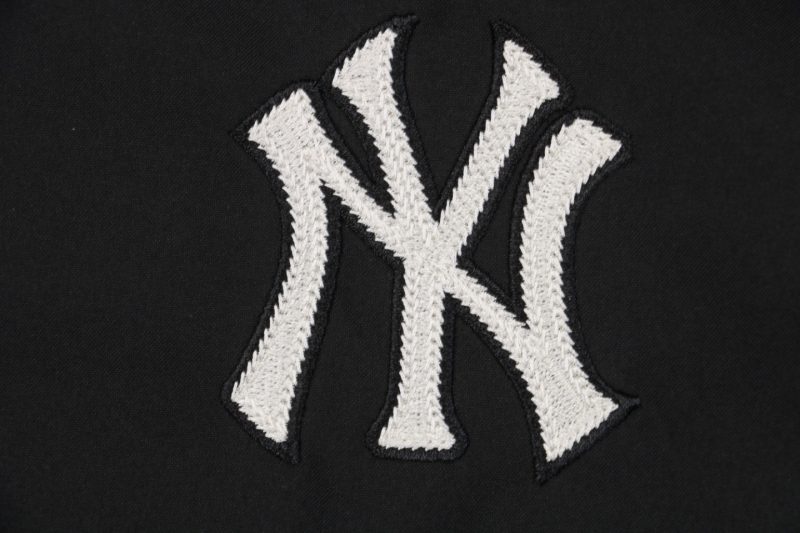 MLB NY Signature Lettering Back Print Hooded Jacket Black - Image 6