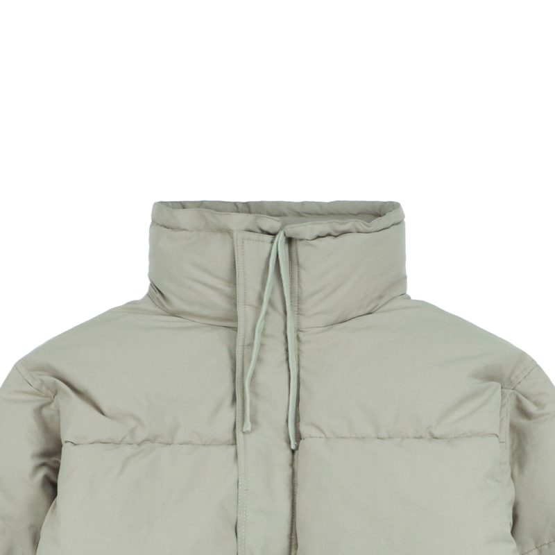 Essentials Double-Stitch Stand Collar Puffer Jacket Green - Image 3