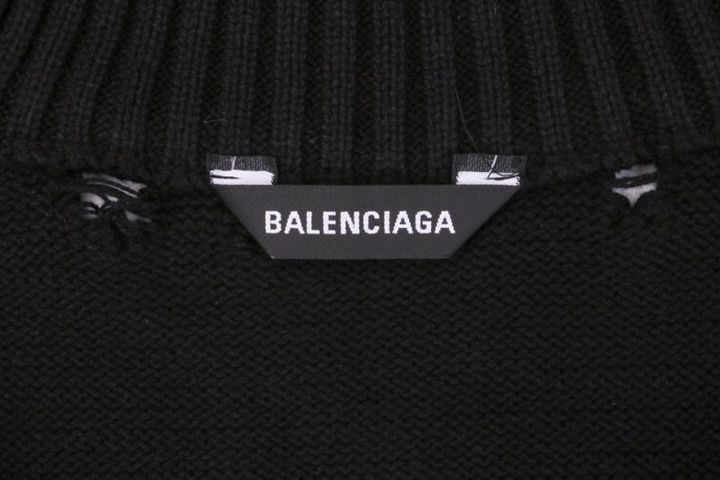 Balenciaga Flame Totem Distressed Destroyed Cardigan Jacket - Image 8