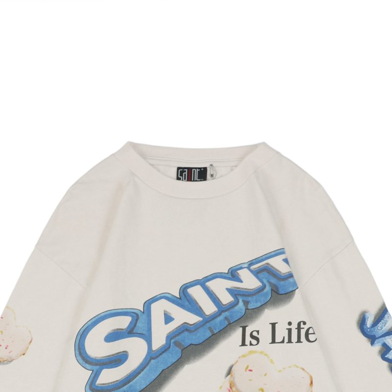 Saint Michael Cookie Letter Print Long-Sleeve Shirt - Image 2