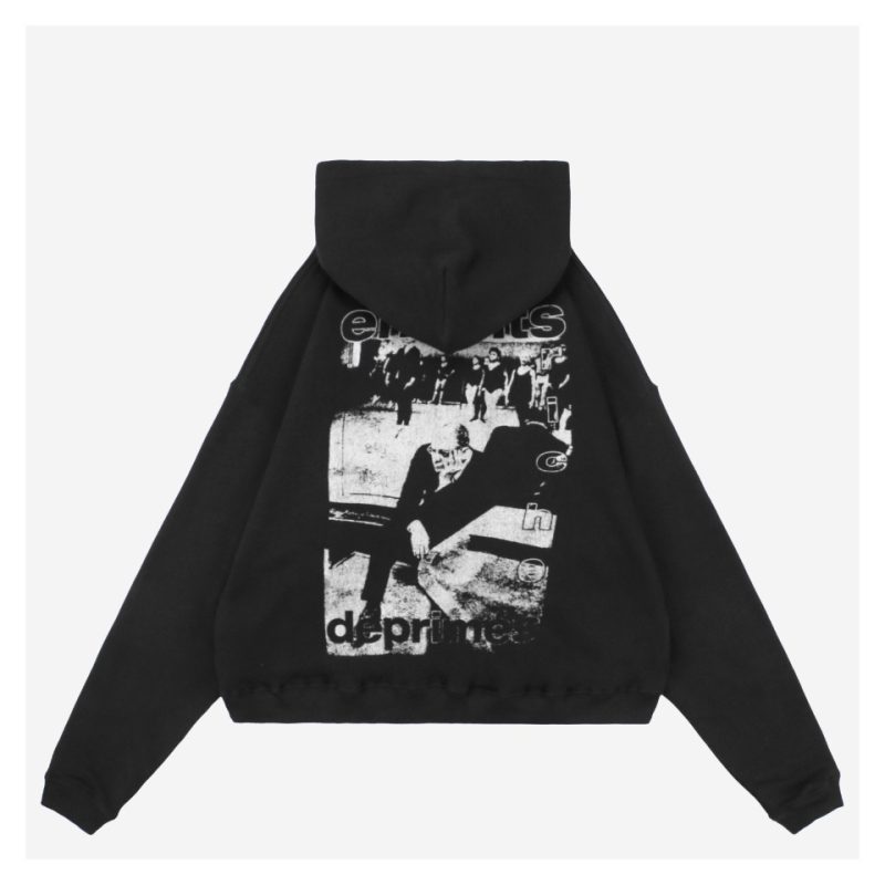 Enfants Riches Deprimes Bandaged Portrait Print Hoodie - Image 2