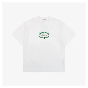 BBrry B-Letter Green Ring Embroidered Short-Sleeve T-Shirt White