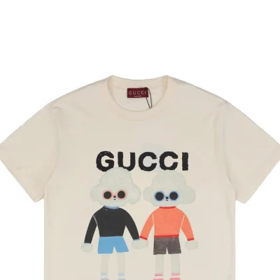 Couple Dog Graphic Print Short-Sleeve T-Shirt5.jpeg