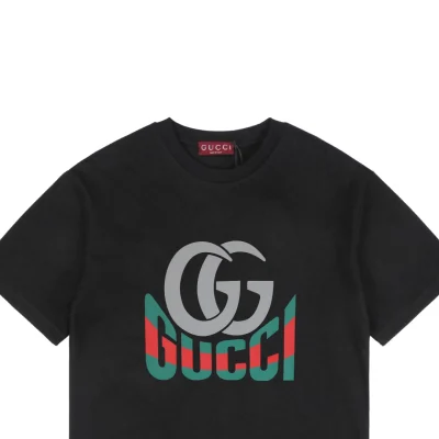 Double G Letter Print T-Shirt2.jpeg