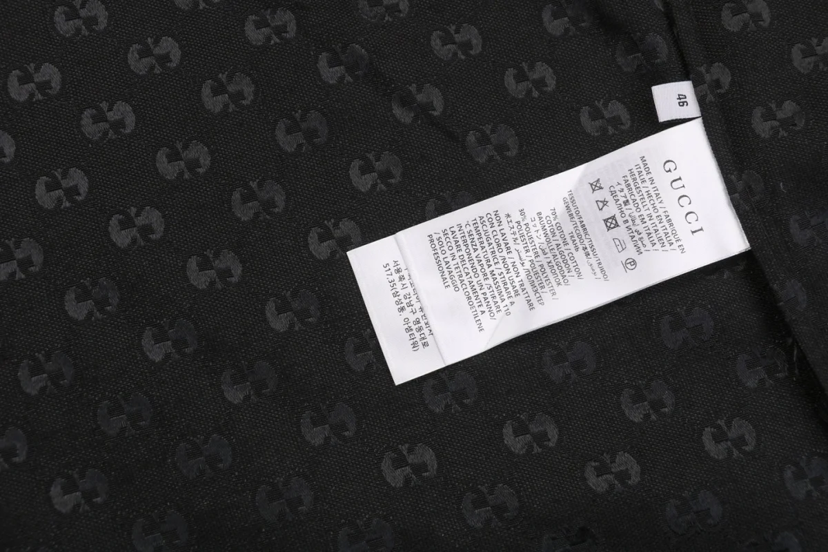 G Jacquard Collared Long-Sleeve Shirt