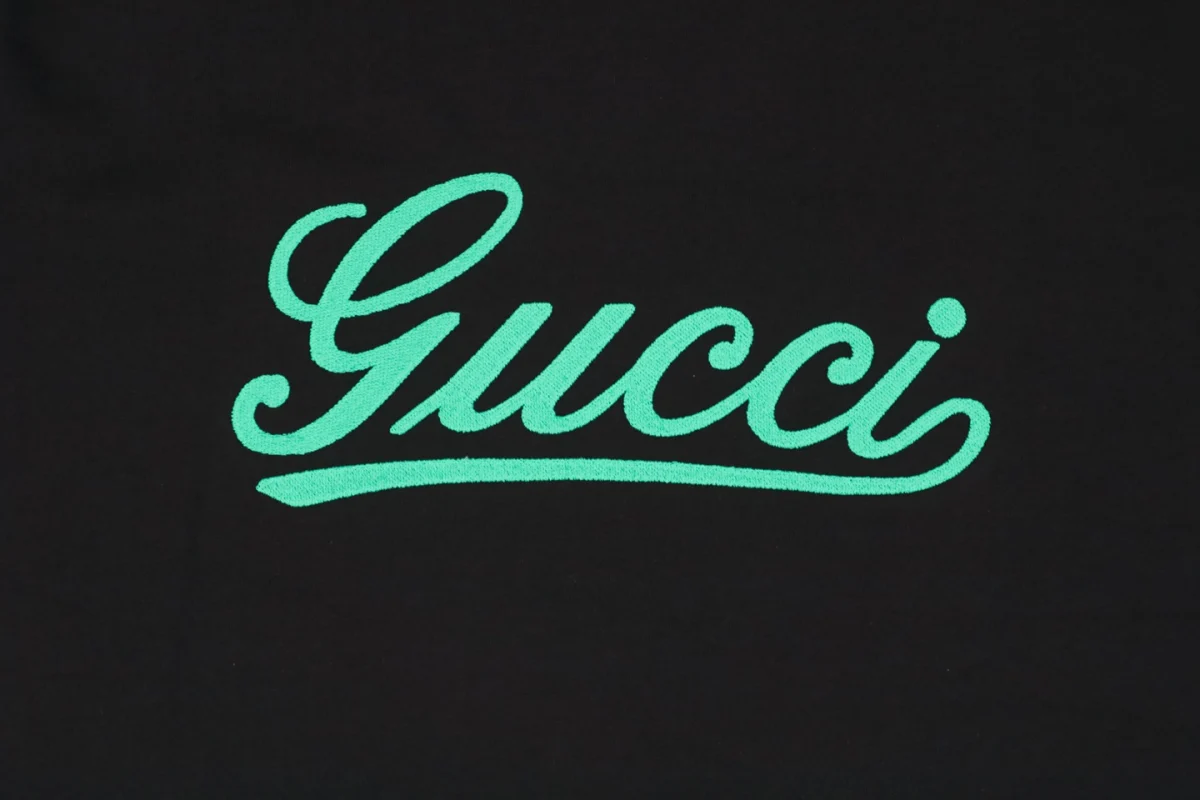 Green letter print