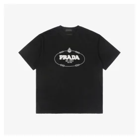 PD Badge Lettering Terry Embroidered Short-Sleeve T-Shirt