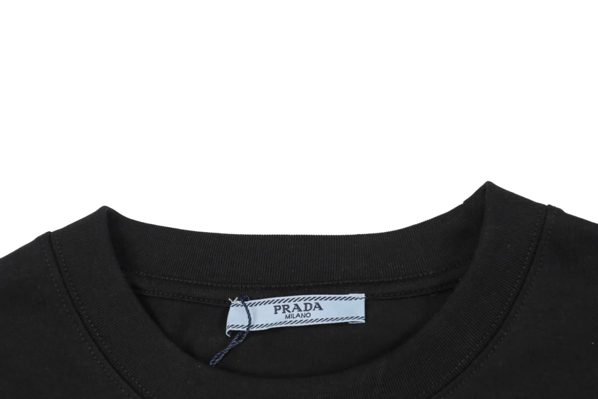 PD Pink Letter Embroidered T-Shirt (Black/White)