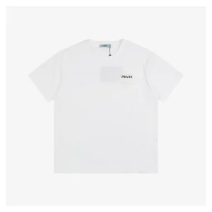 PD Triangle Logo Patch Embroidered Short-Sleeve T-Shirt White