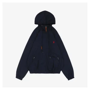 Ralph Lauren X02 Small Pony Logo Lightweight Hooded Jacket Blue