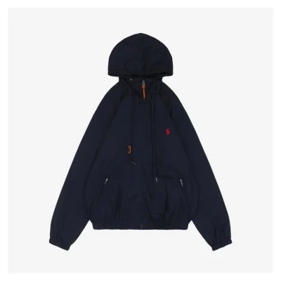 Ralph Lauren X02 Small Pony Logo Lightweight Hooded Jacket Blue