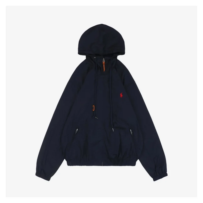 Ralph Lauren X02 Small Pony Logo Lightweight Hooded Jacket Blue