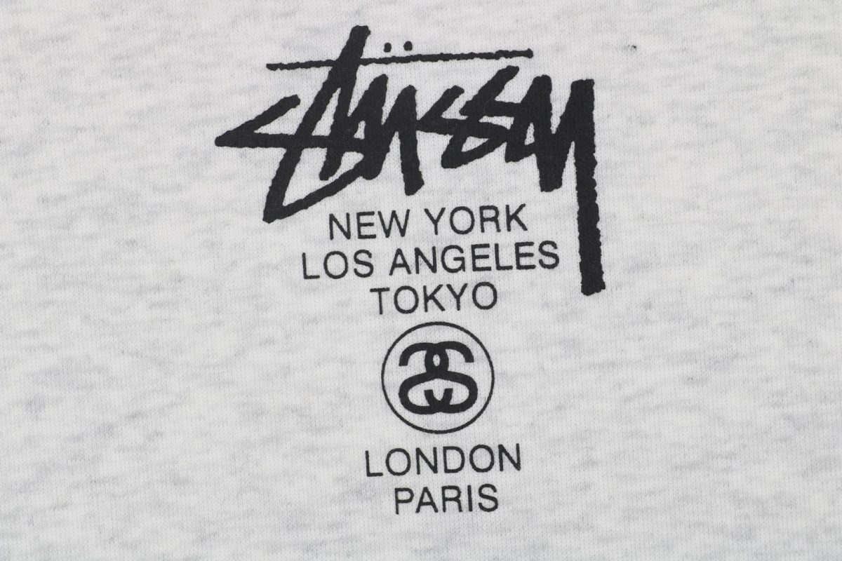 Stussy Tour Graffiti Letter Print Hooded Sweatshirt