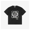 3D Sketch Flower Emblem Embroidery T-Shirt