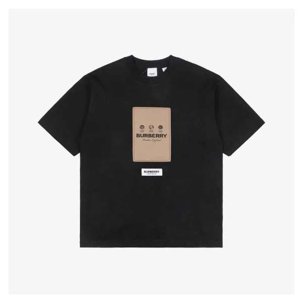 BBry Label Patchwork T-Shirt (Black/White)