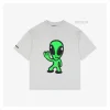 Balenciaga Alien Fluorescent Graphic Print T-Shirt