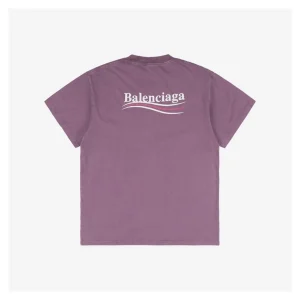Balenciaga Sun-Faded Coca-Cola Print T-Shirt Grape Purple-1