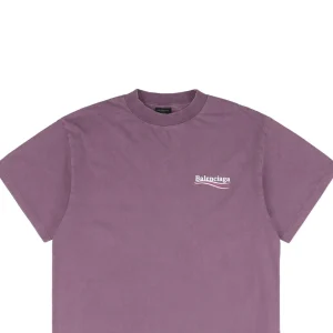 Balenciaga Sun-Faded Coca-Cola Print T-Shirt Grape Purple-2