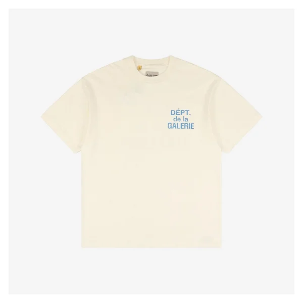 Gallery Dept Blue French Letter Print T-Shirt