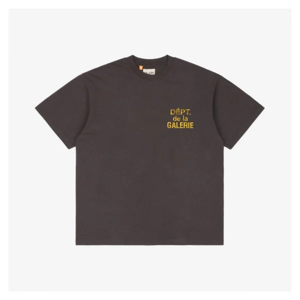 Gallery Dept Distressed French Letter Logo Print T-Shirt