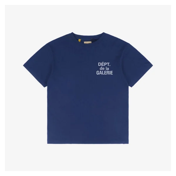 Gallery Dept Distressed White French Letter Print T-Shirt