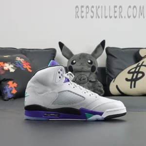 Air Jordan 5 Retro ‘Grape’ 2025 angled side view