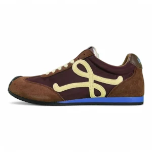 L Ballet Runner 2.0 in nylon and calfskin Brown