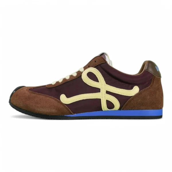 L Ballet Runner 2.0 in nylon and calfskin Brown