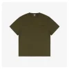 L Pocket Flower Emblem Embroidery T-Shirt