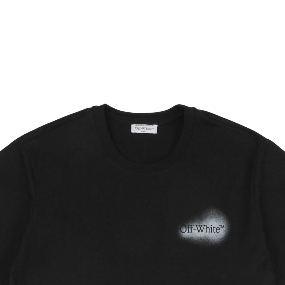 OFF WHITE Spray-Paint Arrow Graphic T-Shirt – Black/White