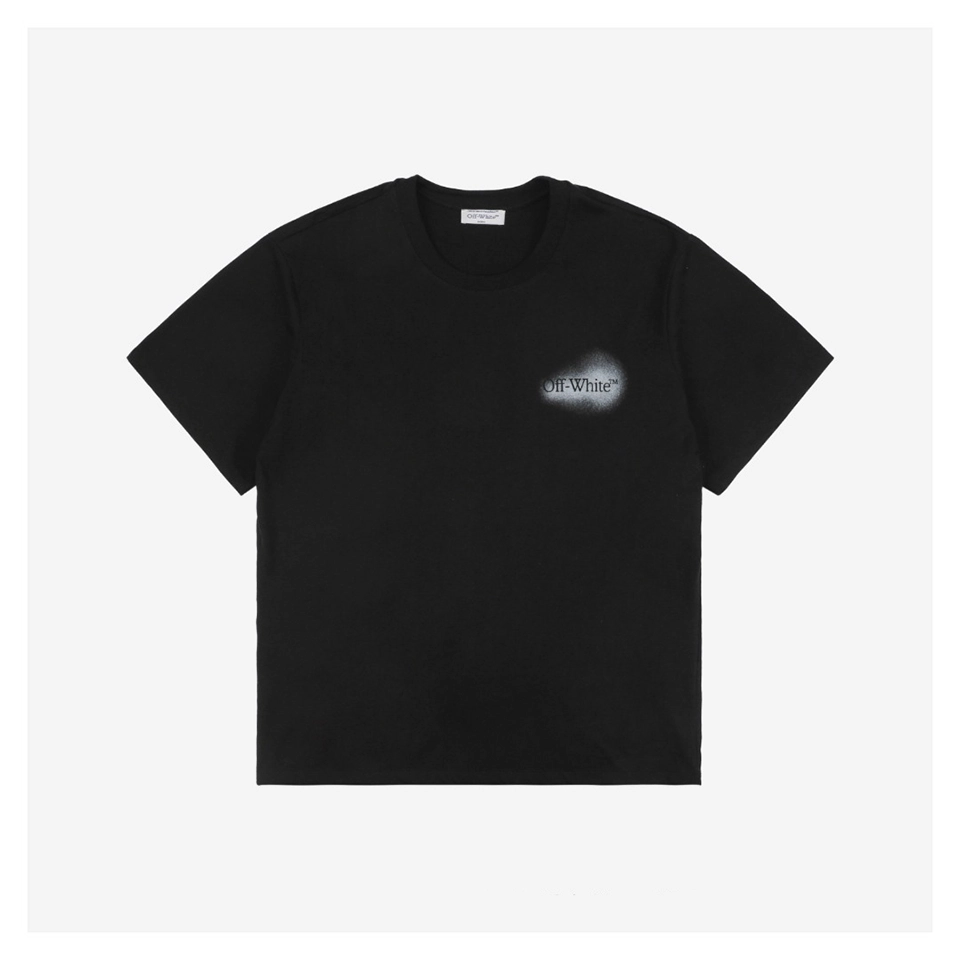 OFF WHITE Spray-Paint Arrow Graphic T-Shirt – Black/White