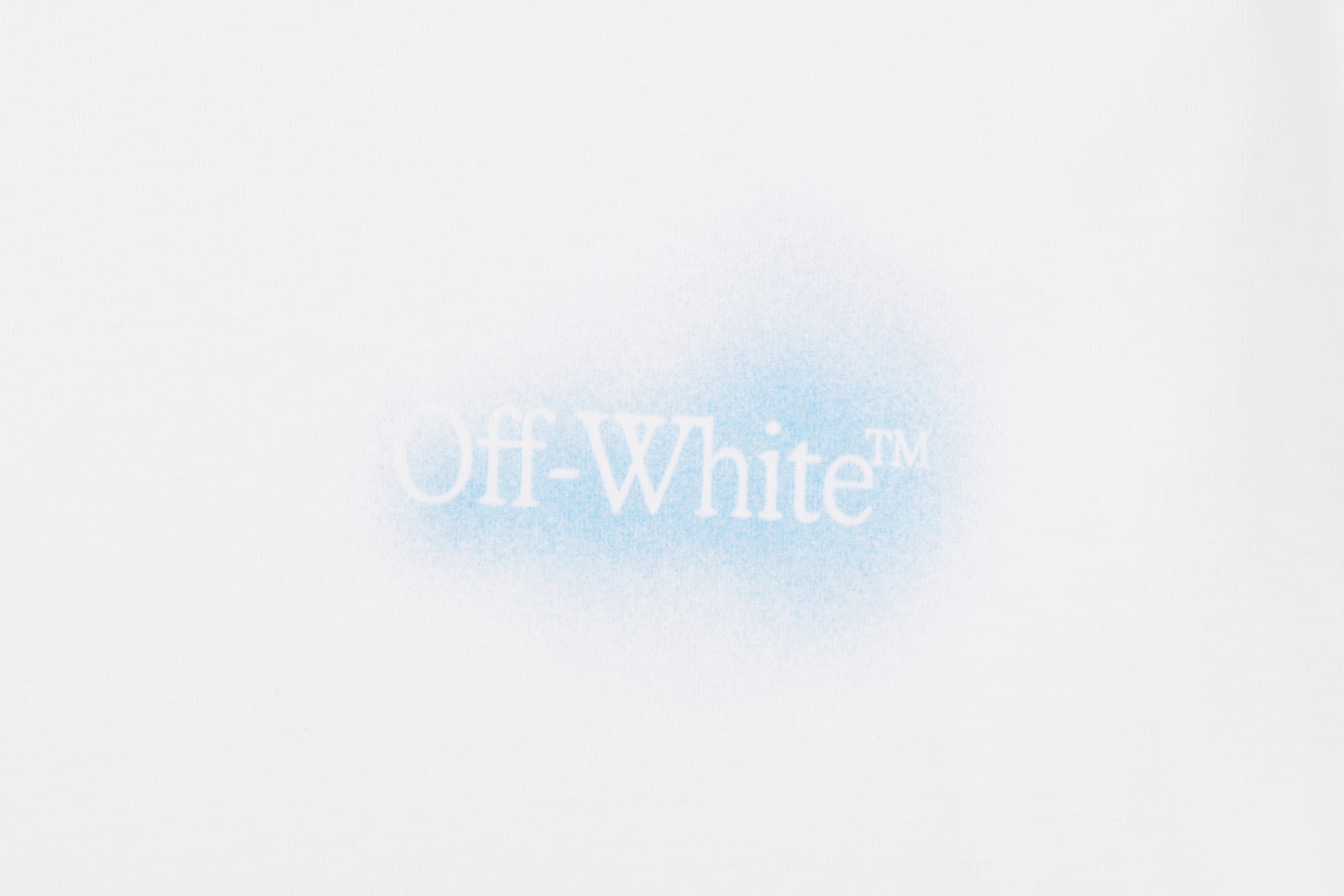 OFF WHITE Spray-Paint Arrow Graphic T-Shirt – White/Blue