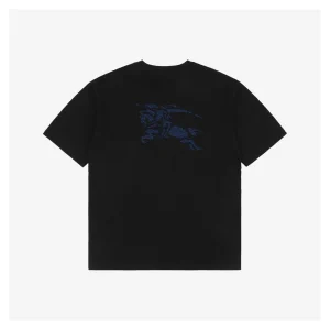 BBry Cutout Letter & Equestrian Appliqué T-Shirt