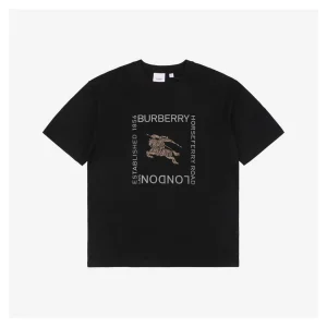 BBry Framed Letter & Knight Emblem Graphic T-Shirt