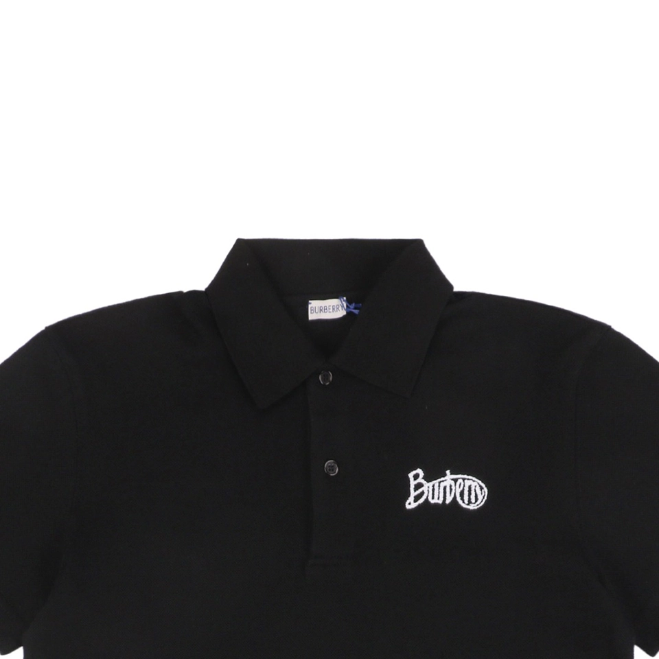 BBry Script ‘bbr’ Signature Polo Shirt (Black/Blue)